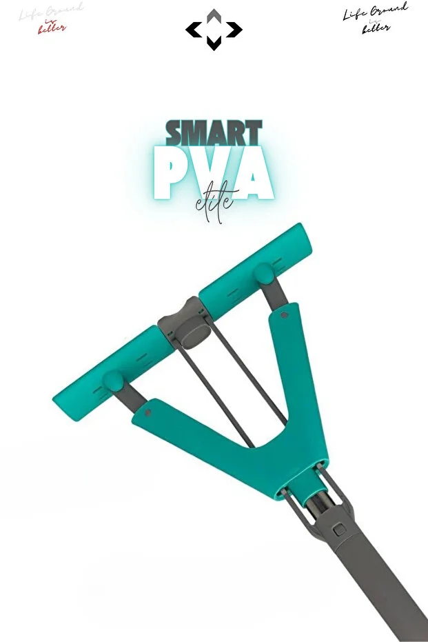 Smart PVA Kelebek Mop Sıkmalı Pva Mop Islak ve Kuru Yüzey Mopu Mikrofiber Temizlik Mopu